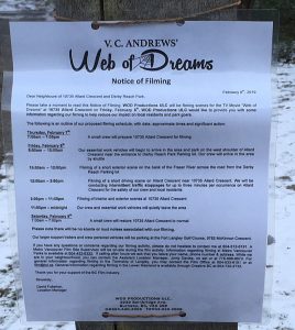 VC Andrews WEB OF DREAMS In & Around North Langley's Derby Reach Park