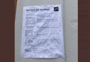 CBS Pilot EARLY EDITION Filming at Fisherman's Wharf Near Granville Island