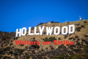 Hollywood Writers Strike Begins. Writers Guild of America (WGA) on Strike.