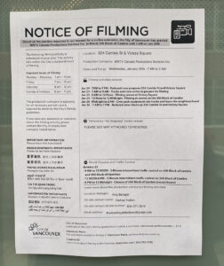 DEAD BOY DETECTIVES Films Around Victory Square in downtown Vancouver